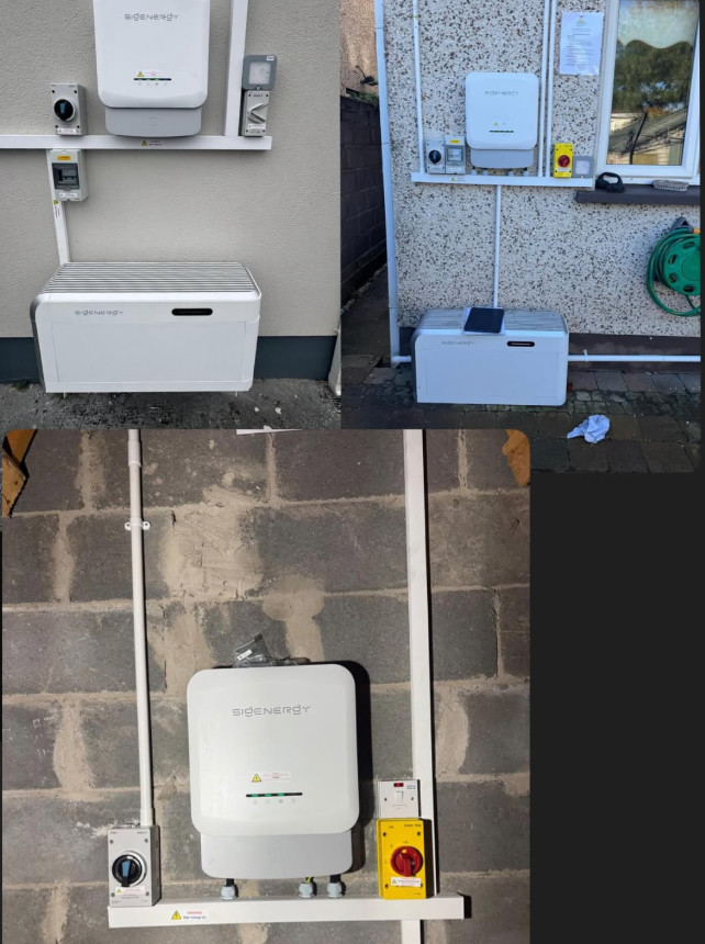 Inverter and battery setup