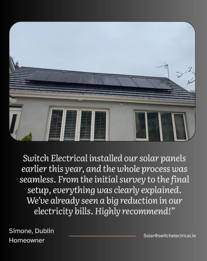 Solar panels Dublin homeowner